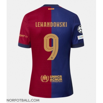 Billige Fotballdrakt Barcelona Robert Lewandowski #9 Replika Hjemmedrakt 2024-25 Kortermet